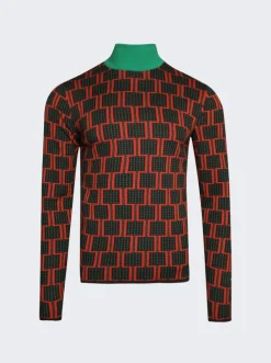 Adidas X Wales Bonner Knit Turtleneck Multicolor