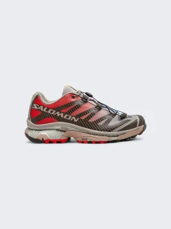 Salomon Xt-4 Og Sneaker Vintage Khaki And Aurora Red