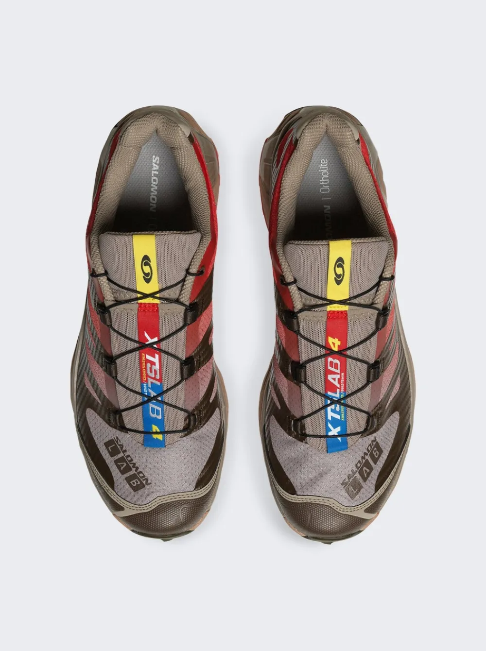 Salomon Xt-4 Og Sneaker Vintage Khaki And Aurora Red
