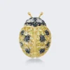 Mio Harutaka Yellow Sapphire Ladybird Single Earring 18K Yellow Gold And White Gold