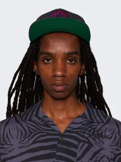 Rhude Zebra Trucker Hat Charcoal Black