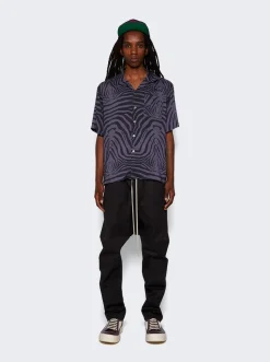 Rhude Zebra Trucker Hat Charcoal Black